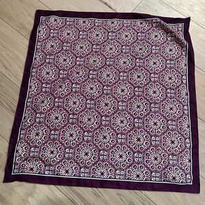 J. Crew Burgundy Floral Scarf